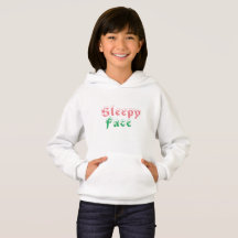 Rosto Sonolento: Doador Hoodie Pullover Infantil