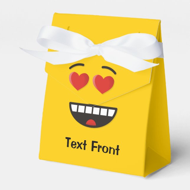 Rosto Sorridente com Caixa de Favoritos de Olhos e (Frente)