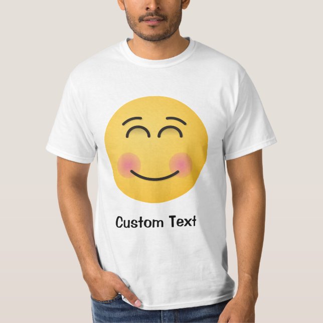 Rosto sorridente com T-Shirt sorridente (Frente)
