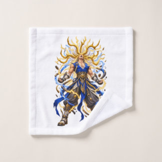 Rosto Toalha de Lavagem Fantasia Guerreiro Celestial Dou