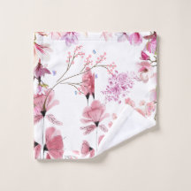 Toalha de Lavagem Floral de Luxo – Flor Botânica E