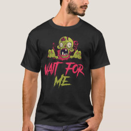 rosto zombie, Feliz Dia das Bruxas, preto, T-Shirt