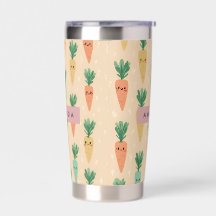 Rostos de Cenoura Kawaii Pastel Personalizados