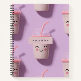 Rostos de Taça Smoothie de Kawaii Pastel Cute Pers