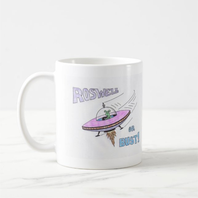 ROSWELL ou BUST! Caneca (Esquerda)