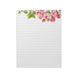 Rosy Abundance em um Bloco de Notas Grande