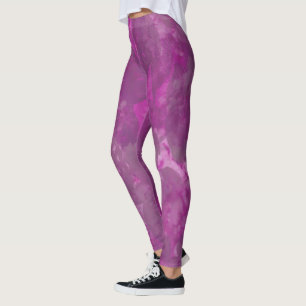 Rosy Nature Impressão Leggings