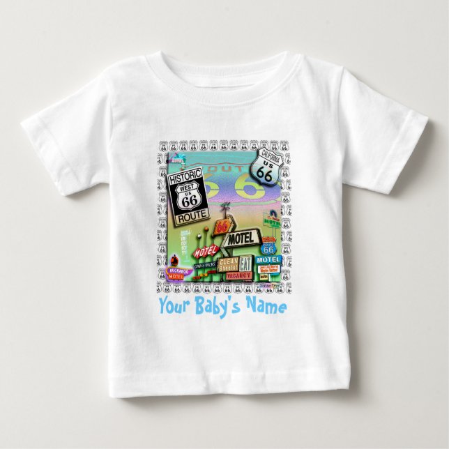 ROTA 66 - As CAMISETAS do BEBÊ da estrada da mãe (Frente)