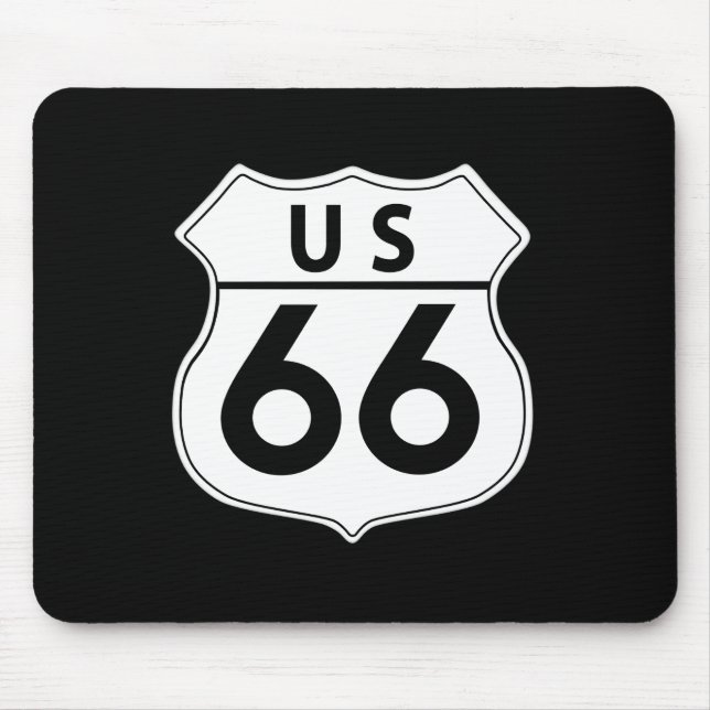 Rota 66 Classic Road Sign Mousepad (Frente)