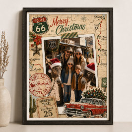 Rota 66 Vintage Personalizado Álbum de Fotos na Pa