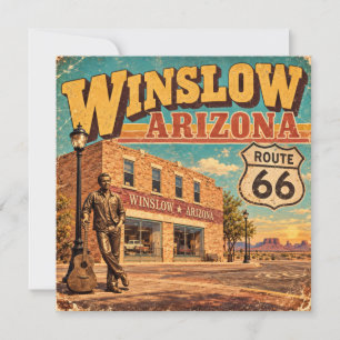 Rota 66 Winslow Arizona Antiga Rua Principal