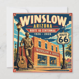 Rota 66 Winslow Arizona Centenário Viagem Vintage