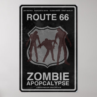 Rota 66 Zombie Apopcalypse Poster