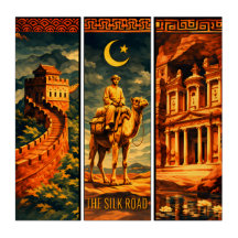 Rota da Seda-Grande Muralha,Camelo & Petra- Gouach