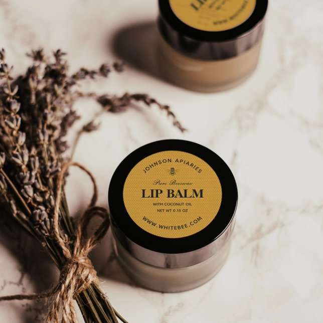 Rota Mel Lip Beeswax Balm Etiquetas (Criador carregado)