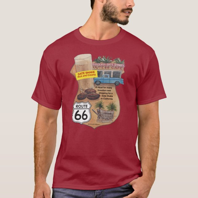 Rota t-shirt da agitação de 66 datas (Frente)