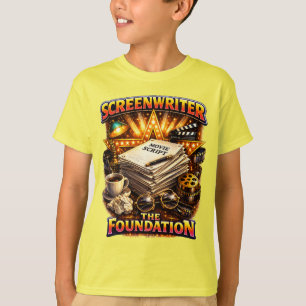 Roteirista - Camiseta Escura para Meninos - A Fund