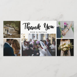 Roteiro de agradecimento de cinco fotos de casamen