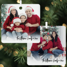 Roteiro de Família de Dois Lados Natal Foto Dupla