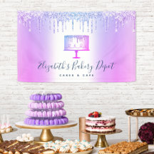 Roteiro de Glitter Roxo de Pastaria de Bolaria