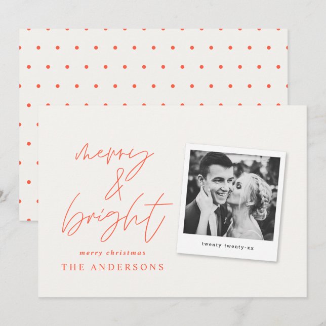 roteiro moderno foto alegre e brilhante natal (Frente/Verso)