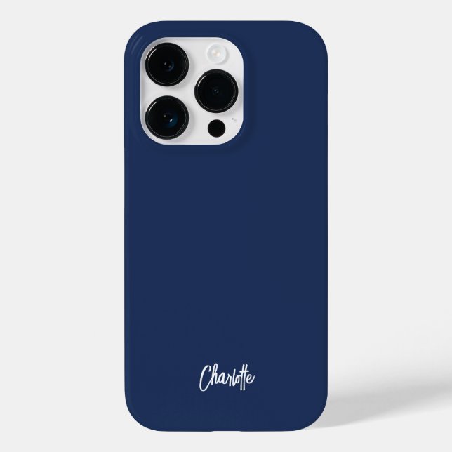 Roteiro Moderno Minimalista Azul Marinho Personali (Verso)