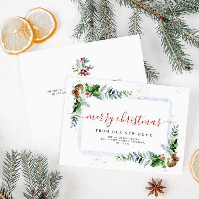 Roteiro vermelho Feliz Natal, anúncio em movimento (Criador carregado)