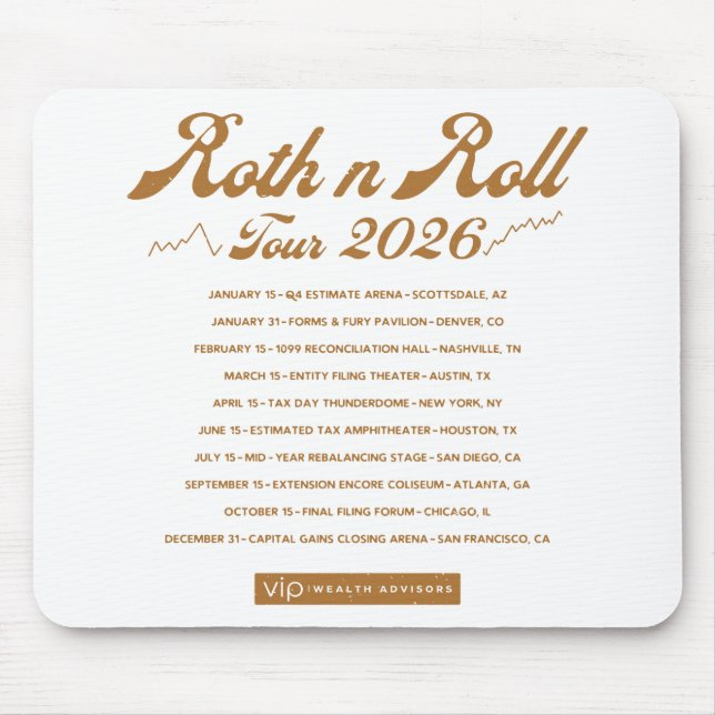 Roth n Roll World Concert Tour Mouse Pad (Frente)