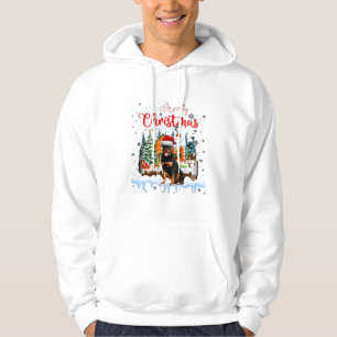 Rottweiler Cachorro Papai Noel Feliz Camisa de Nat
