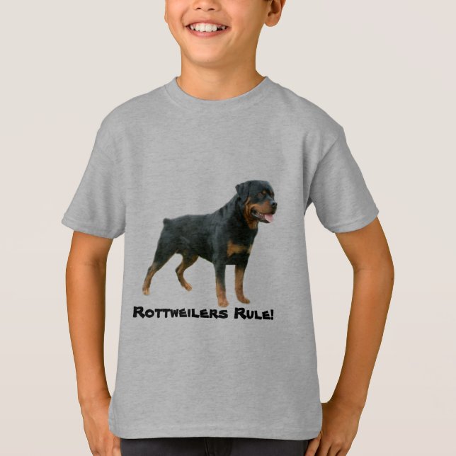 Rottweiler caçoa o t-shirt (Frente)