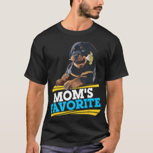 Rottweiler Im Mães Favoritos Camisetas engraçadas