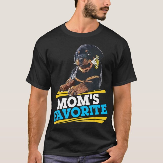 Rottweiler Im Mães Favoritos Camisetas engraçadas  (Frente)