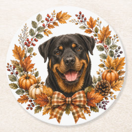 Rottweiler Outono Grinalda Porta-copos