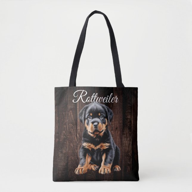 Rottweiler Puppy Tote Bag (Frente)