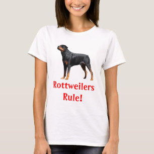 Rottweilers Regra Cachorro Cachorro Camiseta