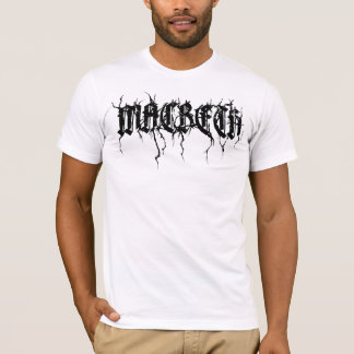 Rotulação do preto do t-shirt de MACBETH