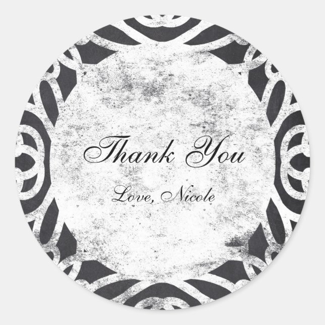 Rótulo Adesivo Chalk Vintage Frame Noiva Chuveiro (Frente)