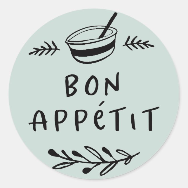Rótulo Adesivo Jar / Spice Bon Appétit (Frente)