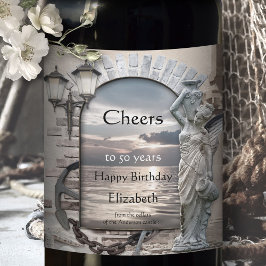 Rótulo Clássico de Vinho Náutico Italiano