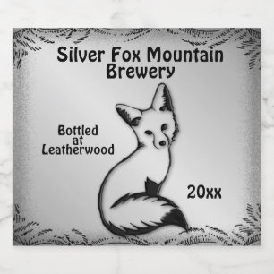 Rótulo da Cerveja de Raposa de Prata
