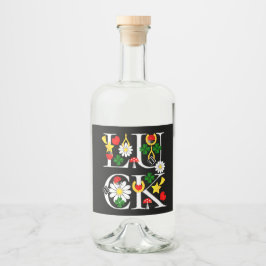 Rótulo da Garrafa Boa Sorte