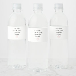 Rótulo da Garrafa de Água - Carregue o seu próprio
