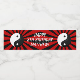 Rótulo da Garrafa de Água da Festa de aniversário 