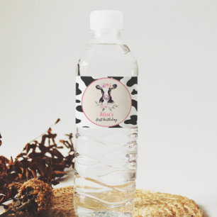 Rótulo da garrafa de água da Festa de aniversário