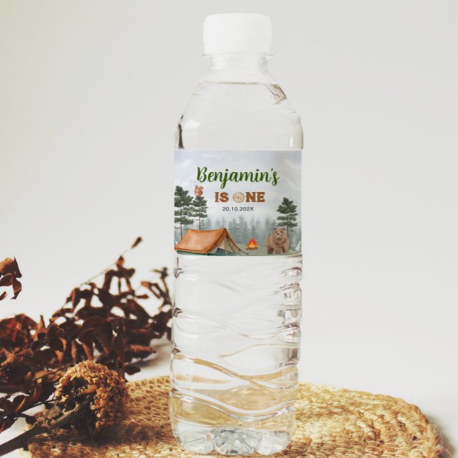 Rótulo da Garrafa de Água de Aniversário da Madeir (Criador carregado)