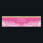 Rótulo da garrafa de água do mármore rosa e Dourad<br><div class="desc">Este rótulo da garrafa de água do mármore rosa e Dourada,  cor-de-rosa,  é desenhado tendo em mente um evento glamouroso. Você pode personalizar este convite para qualquer evento. Excelente para aniversários,  solteira,  chás e muito mais!</div>