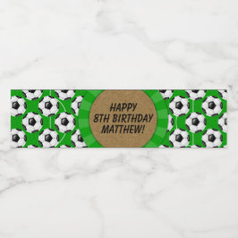 Rótulo da Garrafa de Água do Soccer Party