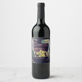 Rótulo da garrafa de vinho