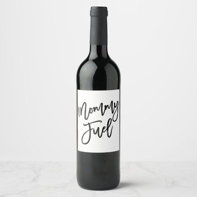 Rótulo da garrafa de vinho de combustível para Mam (Frente)
