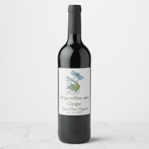 Rótulo da garrafa de vinho personalizada da vinhet
